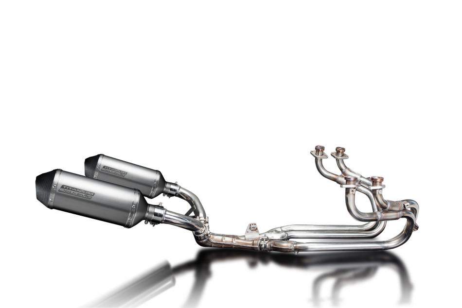 Honda ST1100 Pan European 89-02 Full Exhaust 4-2 260mm X-Oval Titanium Silencers