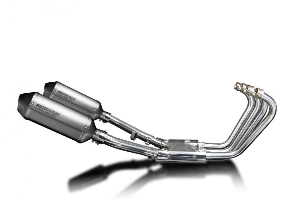 Yamaha XJR1200 1995-1998 Complete Exhaust 4-2 260mm X-Oval Titanium Silencers