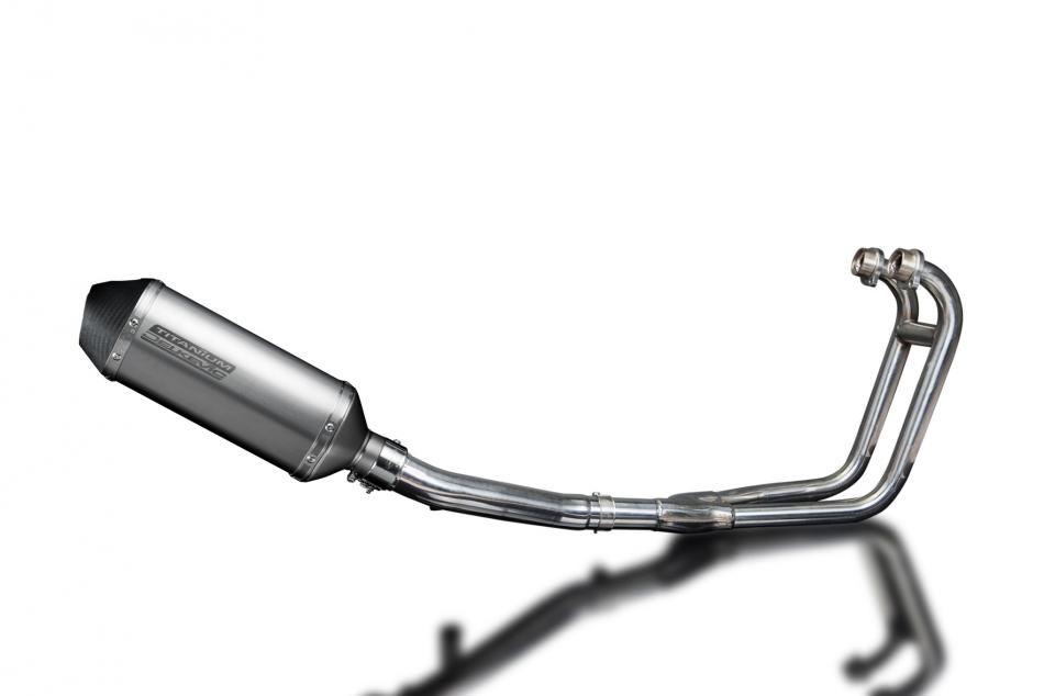 Suzuki GS500 E/F 1989-2009 Exhaust System 2-1 260mm X-Oval Titanium Silencer