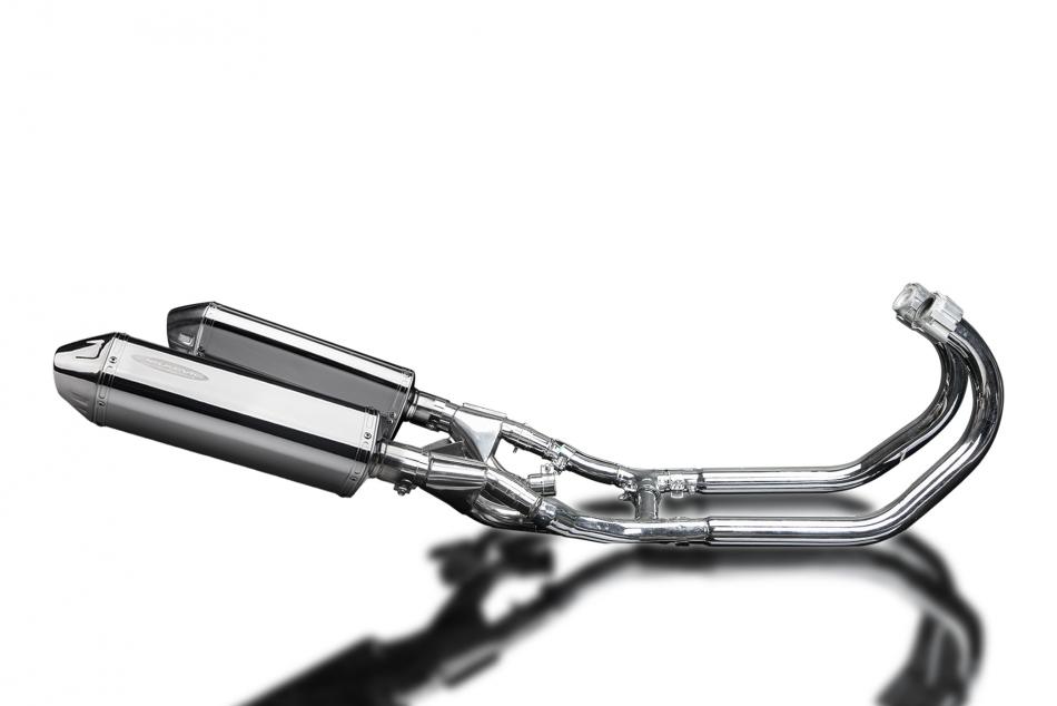 YAMAHA V-MAX VMX1200 FULL EXHAUST SYSTEM 320mm STAINLESS TRI BSAU SILENCERS