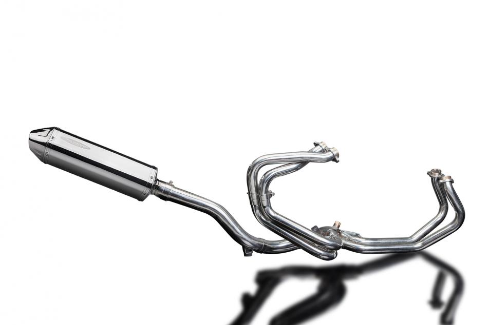 VFR800Fi 1997-2002 / TRI-OVAL 320mm (13 inch) R/H HI-LEVEL SILENCER 4-1 COMPLETE SYSTEM 304 STAINLES
