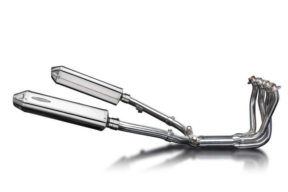 Honda CBR1100XX Blackbird Full Exhaust 4-2 420mm Tri-Oval Stainless Silencers