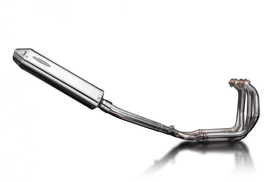 Yamaha FZR600R Foxeye 1994-96 Full Exhaust 4-1 420mm Tri-Oval Stainless Silencer