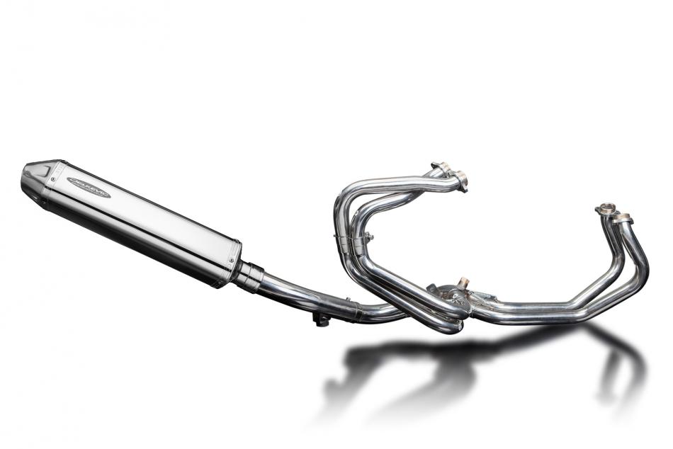 Honda VFR800FI 1998-2001 Full Exhaust 4-1 420mm Tri-Oval Stainless Silencer