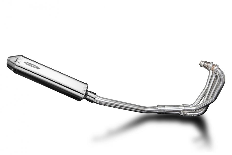 Suzuki GSX750F Katana 1997-06 Full Exhaust 4-1 420mm Tri-Oval Stainless Silencer