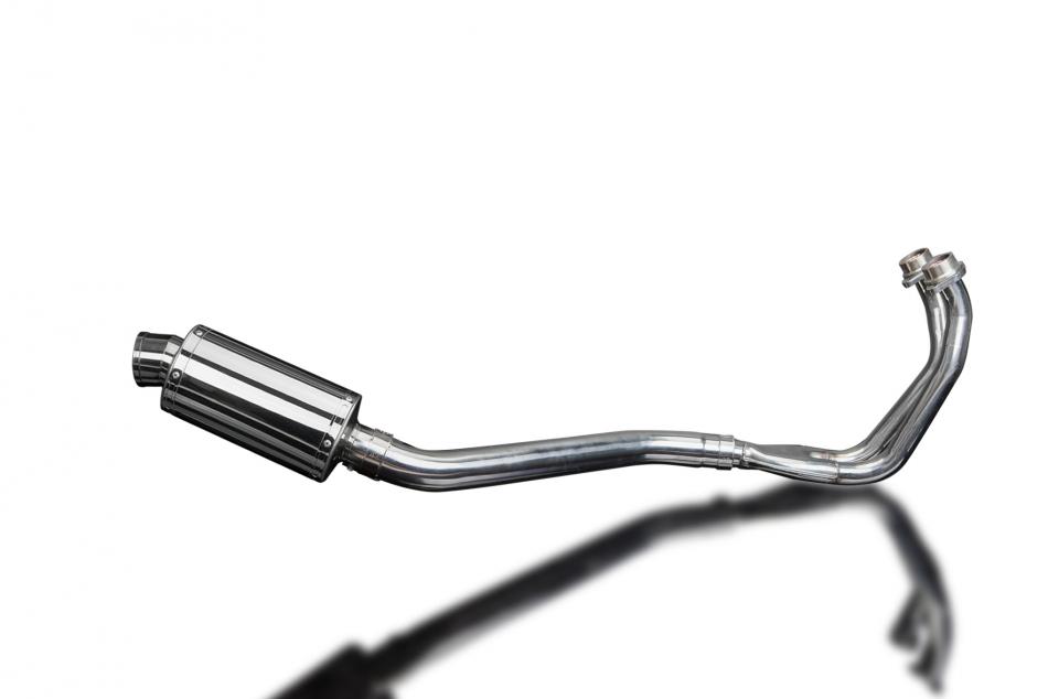 YAMAHA TDM850 91-01 FULL EXHAUST SYSTEM 225mm STAINLESS OVAL SILENCER