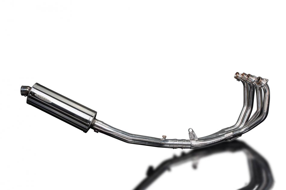 HONDA CBR600F 2001-2006 FULL EXHAUST SYSTEM 350mm STAINLESS OVAL SILENCER