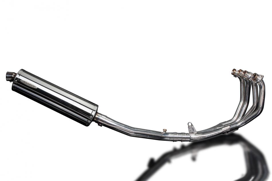 HONDA CBR600F 2001-2006 FULL EXHAUST SYSTEM 450mm STAINLESS OVAL SILENCER