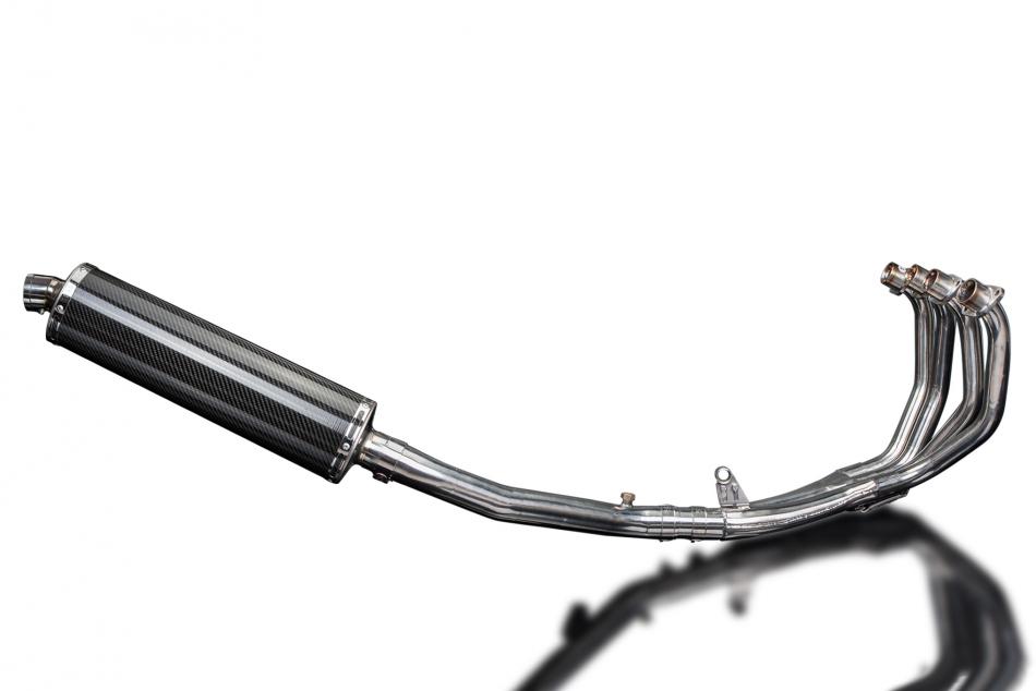 HONDA CBR600F 2001-2006 FULL EXHAUST SYSTEM 450mm CARBON OVAL SILENCER