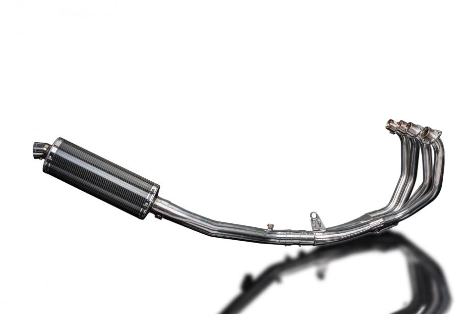 HONDA CBR600F 2001-2006 FULL EXHAUST SYSTEM 350mm CARBON OVAL SILENCER