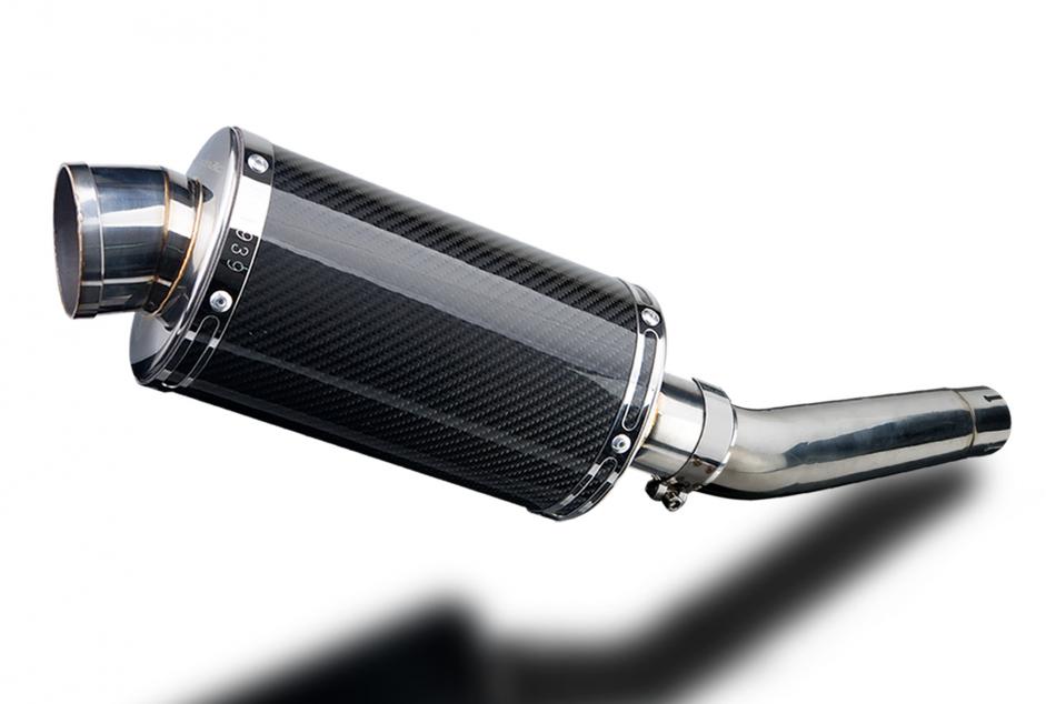 YAMAHA FZR600 FOXEYE 1994-1996 225mm OVAL CARBON SILENCER EXHAUST KIT