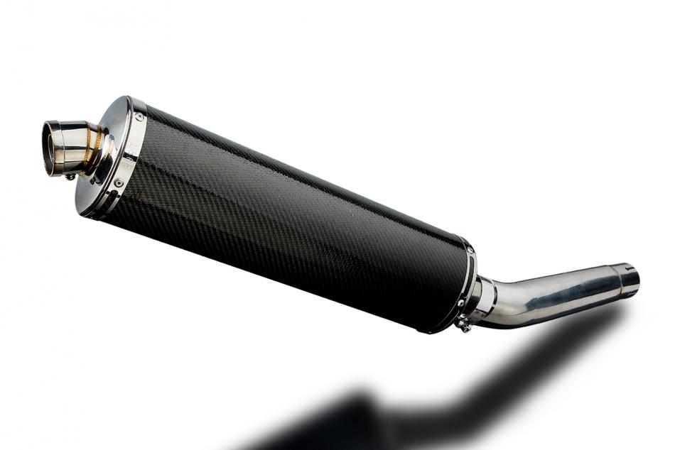 YAMAHA FZR600 FOXEYE 1994-1996 450mm OVAL CARBON BSAU SILENCER EXHAUST KIT