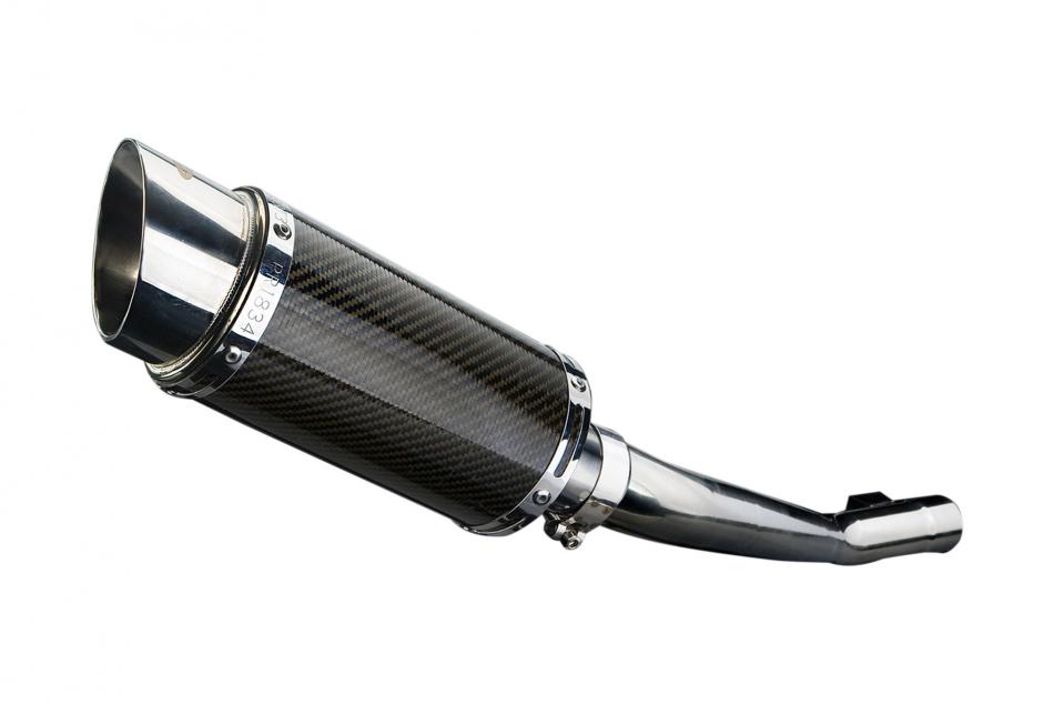 SUZUKI GSF650 BANDIT 2005-2007 200mm ROUND CARBON  SILENCER EXHAUST KIT