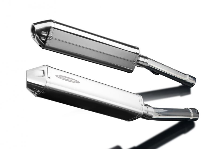 Honda CB1100SF X11 1999-2002 420mm Tri-Oval Stainless Exhaust Silencers Cans Kit