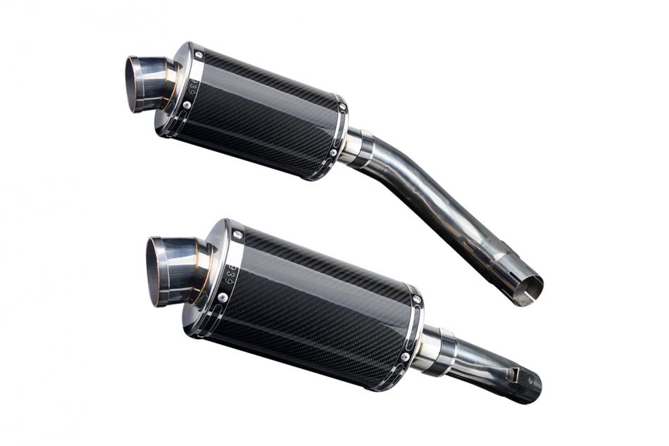 YAMAHA YZF-R1 YZFR1 2009-2014 225mm OVAL CARBON SILENCER EXHAUST KIT