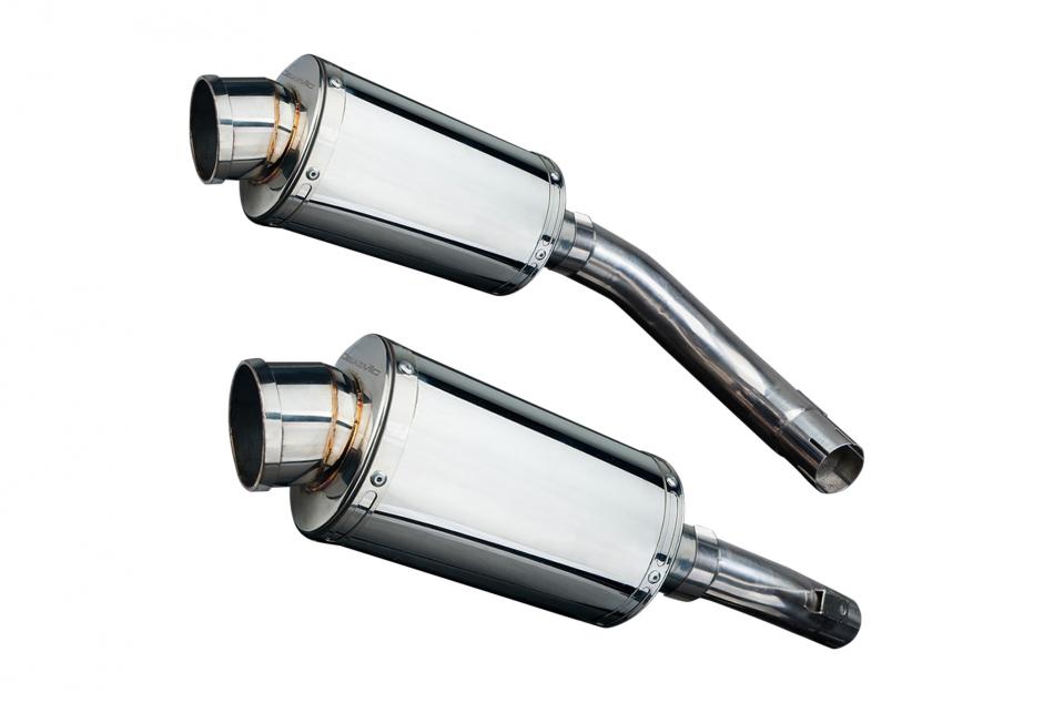 YAMAHA YZF-R1 YZFR1 2009-2014 225mm OVAL STAINLESS SILENCER EXHAUST KIT