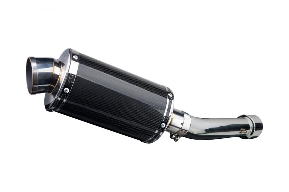 APRILIA TUONO R FACTORY 2002-05 225mm OVAL CARBON SILENCER EXHAUST KIT