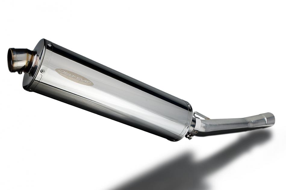 SUZUKI GSX750F SPORTS 1998-2006 450mm OVAL STAINLESS BSAU SILENCER EXHAUST KIT