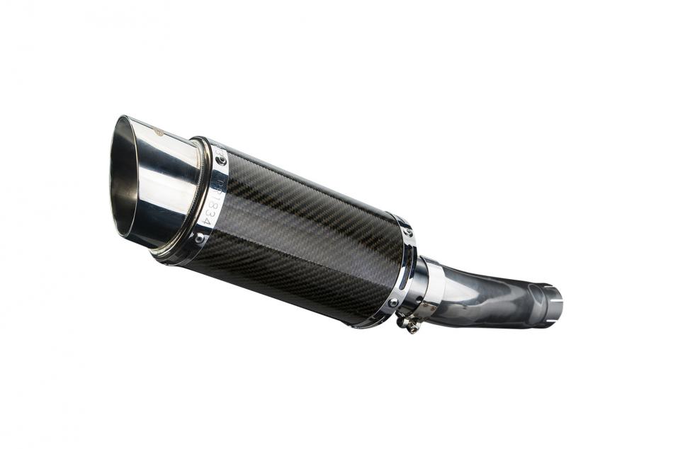 SUZUKI GSXR750 GSX-R750 2008-10 200mm ROUND CARBON  SILENCER EXHAUST KIT
