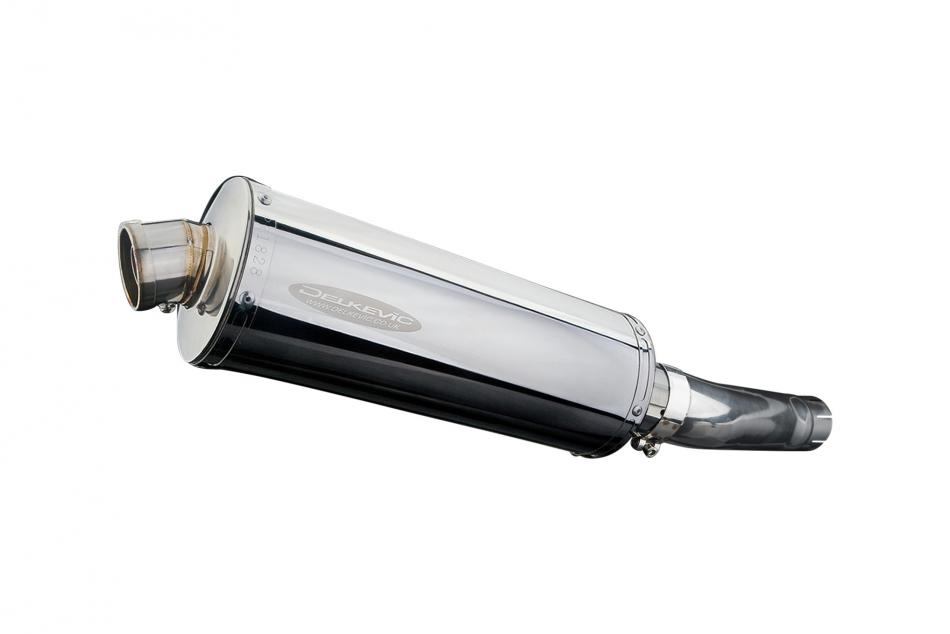 SUZUKI GSXR750 GSX-R750 2008-10 350mm OVAL STAINLESS BSAU SILENCER EXHAUST KIT