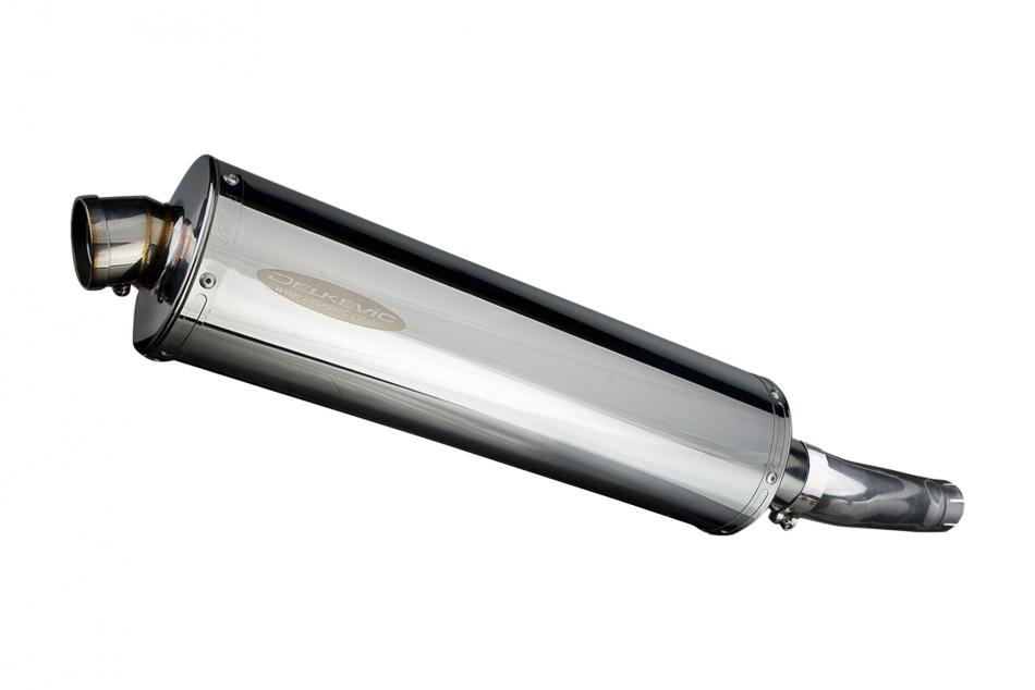 SUZUKI GSXR750 GSX-R750 2008-10 450mm OVAL STAINLESS BSAU SILENCER EXHAUST KIT