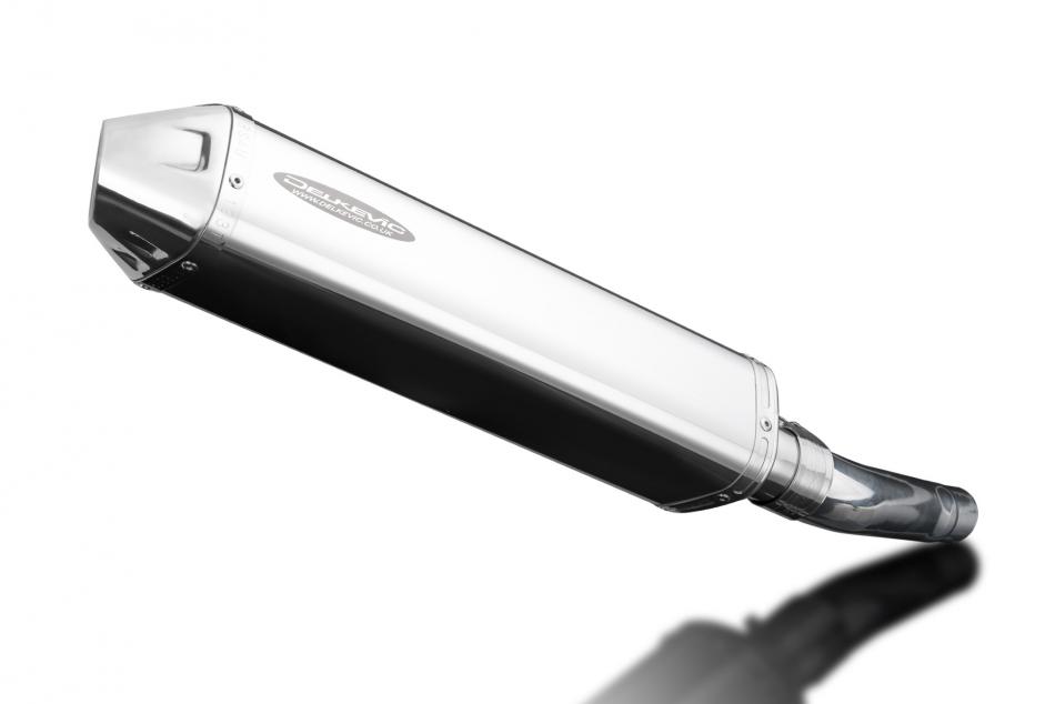 GSXR750 2008-2010 / TRI-OVAL 420mm (17 inch) R/H SILENCER 304 STAINLESS STEEL