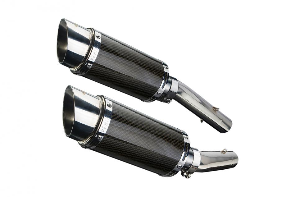 APRILIA TUONO1000R FACTORY 06-10 200mm ROUND CARBON  SILENCER EXHAUST KIT