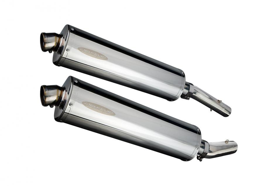 APRILIA TUONO1000R FACTORY 06-10 450mm OVAL STAINLESS BSAU SILENCER EXHAUST KIT