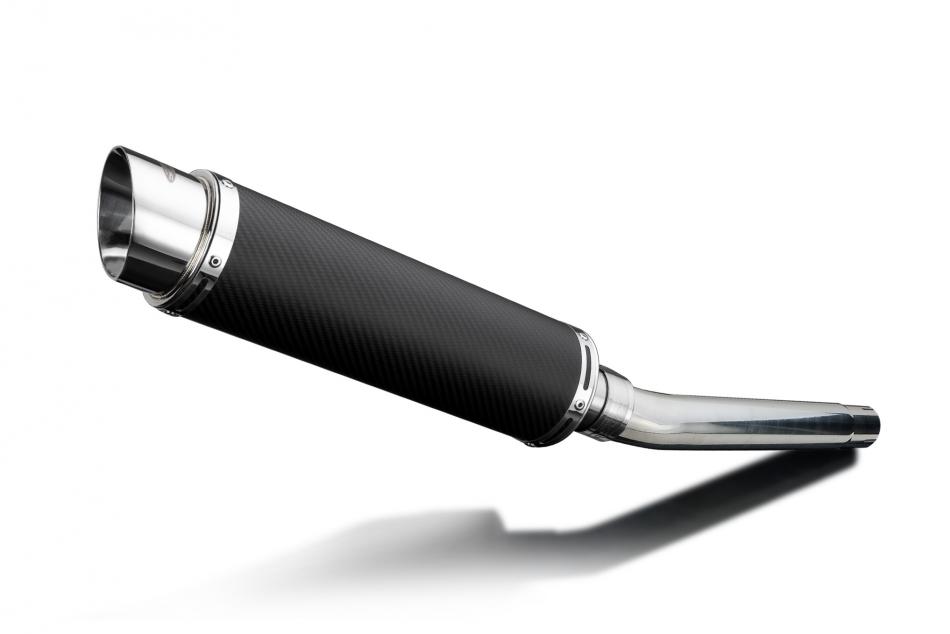 SUZUKI GSXR1000 K5-K6 05-06 350mm ROUND CARBON BSAU SILENCER EXHAUST KIT