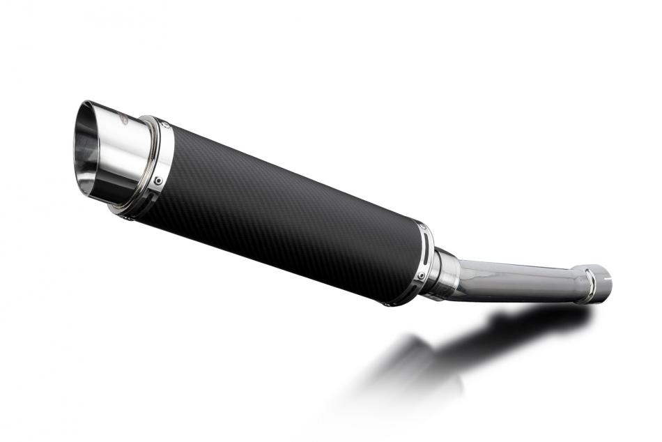 YAMAHA FZS1000 FAZER 00-05 350mm ROUND CARBON BSAU SILENCER EXHAUST KIT