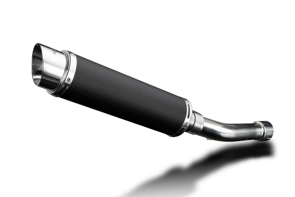 FZ1 FAZER FZS1000 2006-2015 / DL10 ROUND 350mm (14 inch) CARBON FIBRE SILENCER