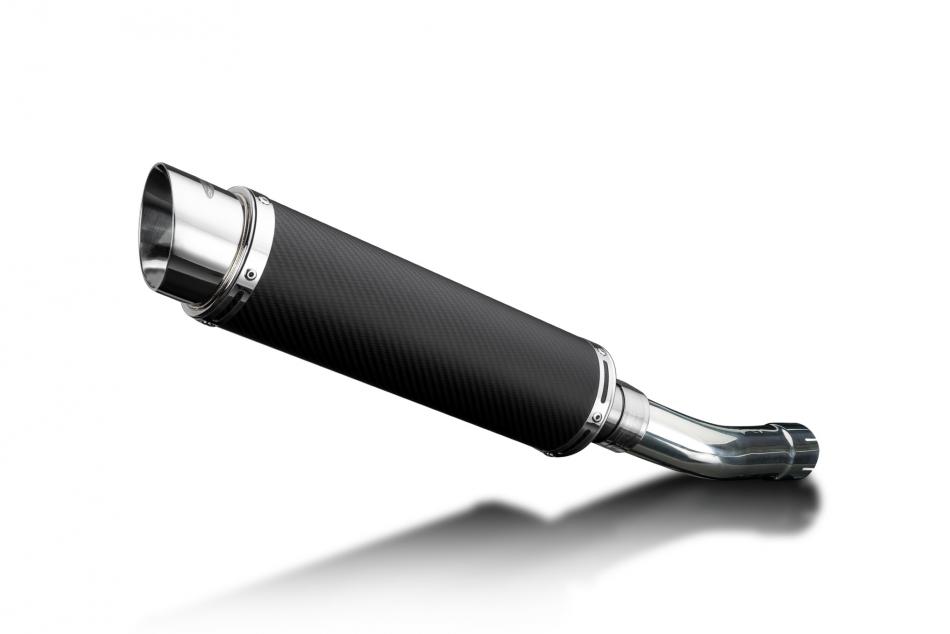 SUZUKI GSF1250 BANDIT 2007-16 350mm ROUND CARBON BSAU SILENCER EXHAUST KIT