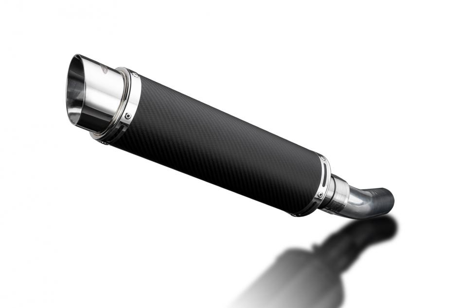 KAWASAKI ZX10R NINJA 2008-2010 350mm ROUND CARBON BSAU SILENCER EXHAUST KIT