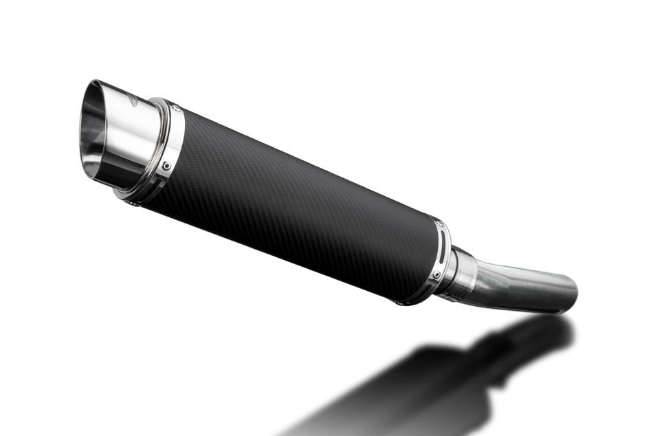 Kawasaki 1000 Versys 2010-2014 350mm Round Carbon Exhaust Silencer Can Kit