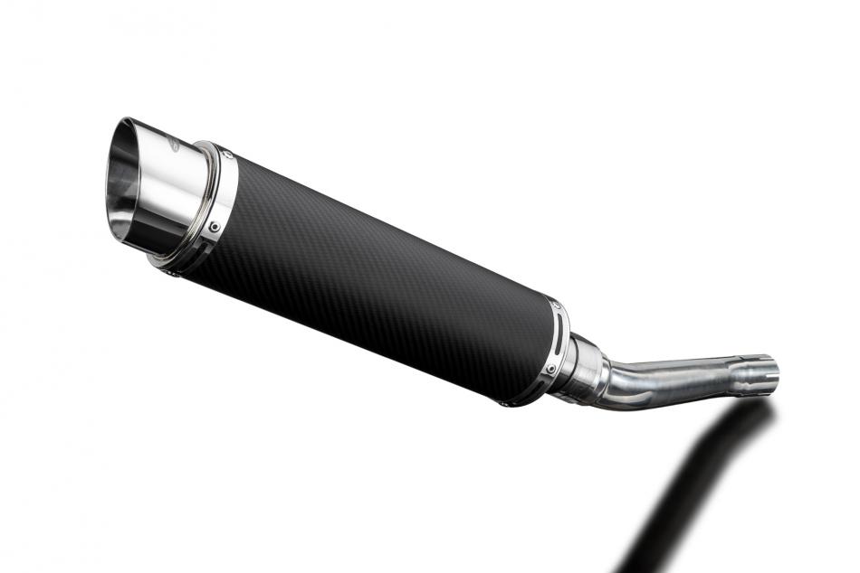 HONDA CBR250R 2011-2013 350mm ROUND CARBON BSAU SILENCER EXHAUST KIT