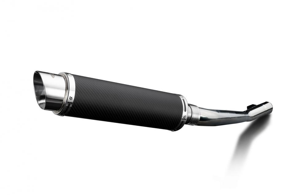 SUZUKI GSF600 BANDIT 1995-2005 350mm ROUND CARBON BSAU SILENCER EXHAUST KIT