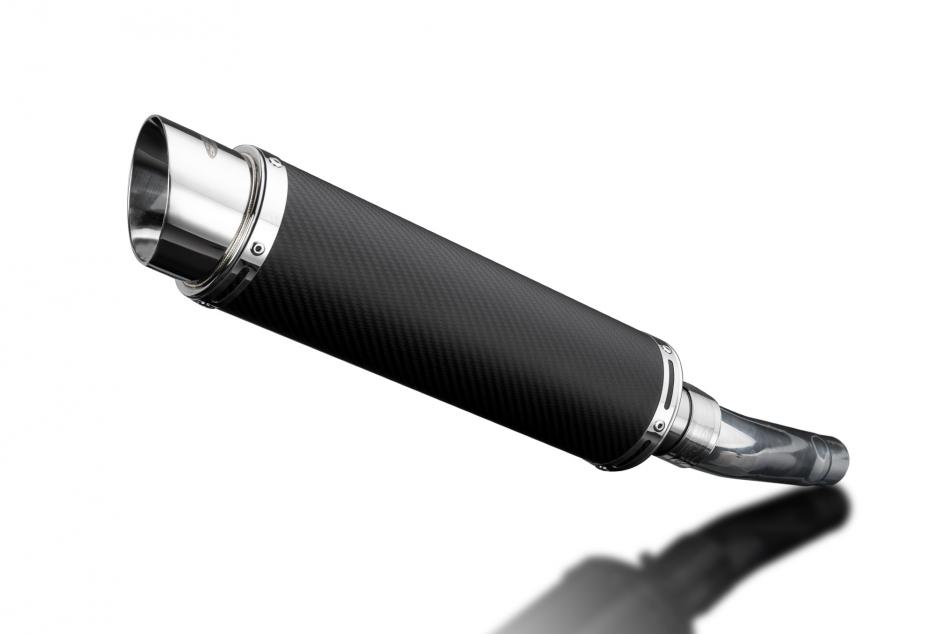 SUZUKI GSXR750 2008-2010 350mm ROUND CARBON BSAU SILENCER EXHAUST KIT