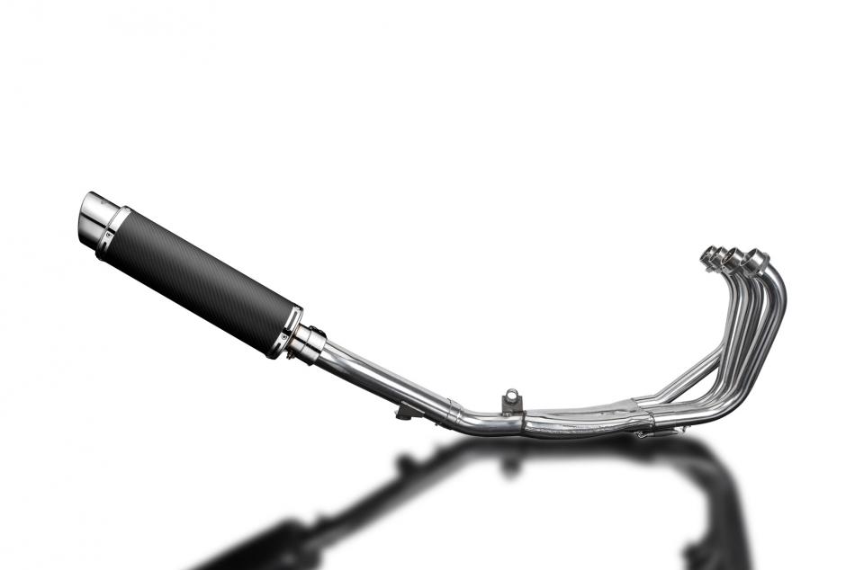 HONDA CBR600F 91-98 FULL 4-1 EXHAUST SYSTEM 350mm CARBON ROUND BSAU SILENCER