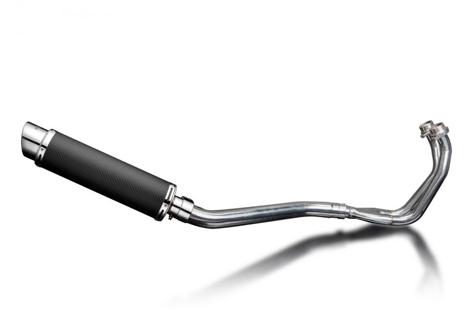 YAMAHA TDM850 91-01 FULL EXHAUST SYSTEM 350mm CARBON ROUND BSAU SILENCER