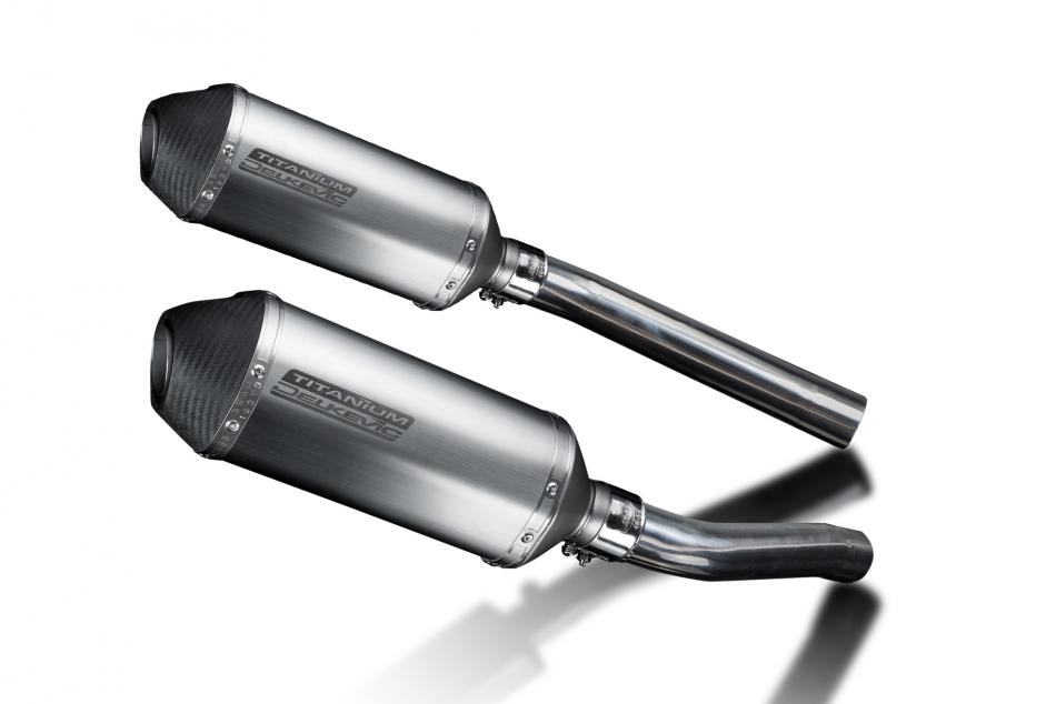 Suzuki DL1000 V-Strom 2002-2013 260mm X-Oval Titanium Exhaust Silencer Can Kit
