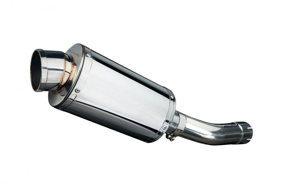 SUZUKI GSX650 F 2007-2016 225mm OVAL STAINLESS SILENCER EXHAUST KIT