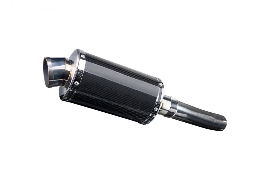 HONDA CBF500 2004-2008 225mm OVAL CARBON SILENCER EXHAUST KIT