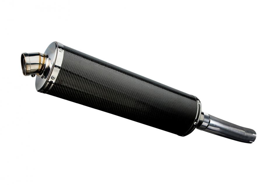 HONDA CBF500 2004-2008 450mm OVAL CARBON BSAU SILENCER EXHAUST KIT