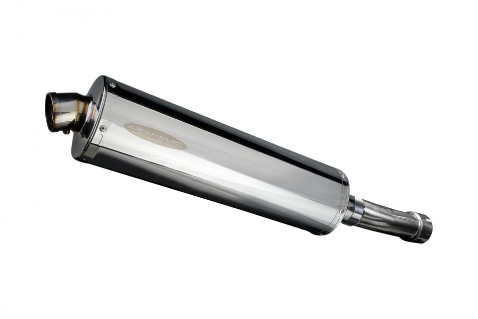 Kawasaki ER5 1996-2007 450mm Oval Stainless Exhaust Silencer Can Kit