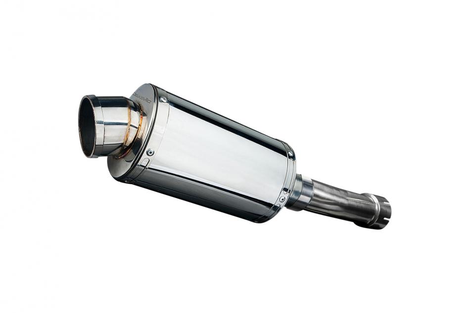 Kawasaki ER5 1996-2007 225mm Oval Stainless Exhaust Silencer Can Kit