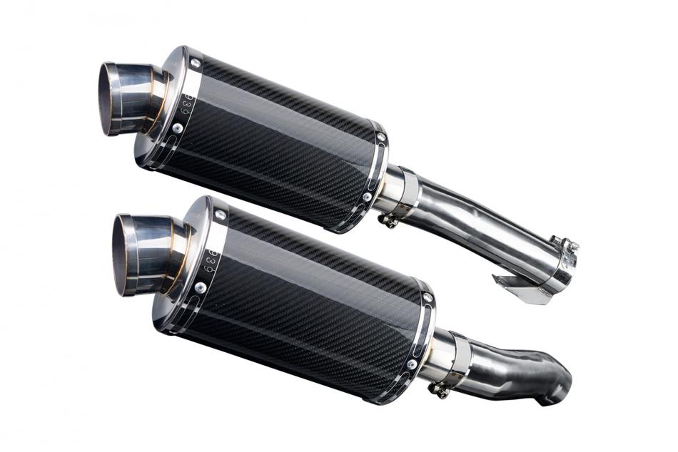 KAWASAKI Z1000SX ABS 2010-2019 225mm OVAL CARBON SILENCER EXHAUST KIT