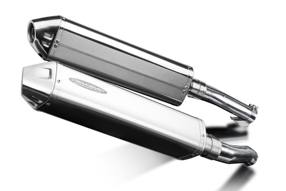 Kawasaki Z1000SX ABS 2010-2019 420mm Tri-Oval Stainless Exhaust Silencer Can Kit