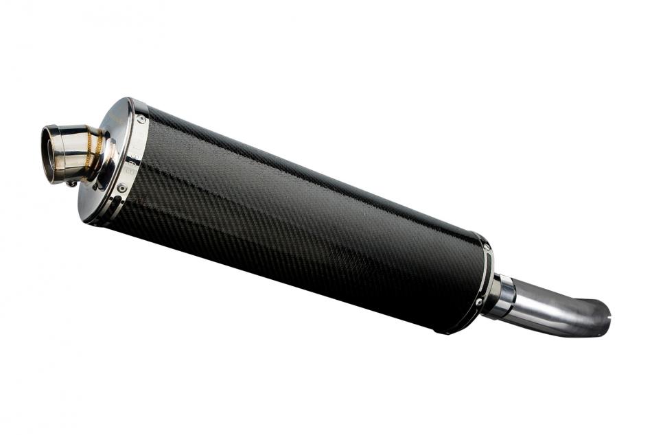 SUZUKI GSX-S750 2015-2019 450mm OVAL CARBON BSAU SILENCER EXHAUST KIT