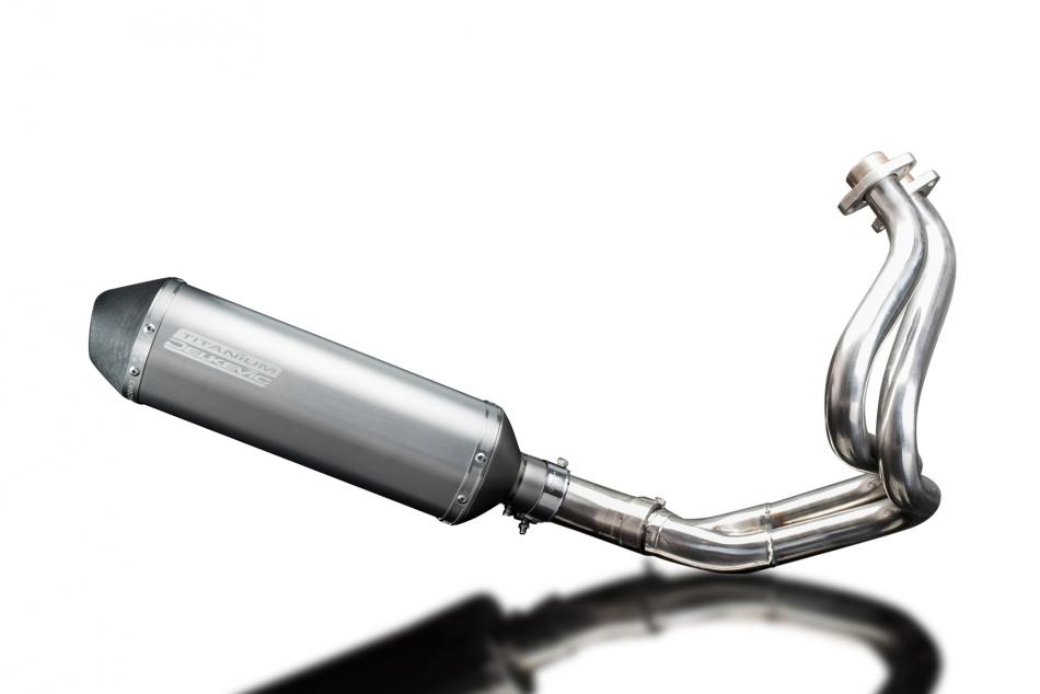 KAWASAKI ER6N ER6F 2012-16 FULL EXHAUST SYSTEM 343mm TITANIUM XOVAL SILENCER