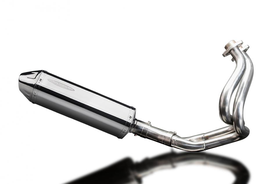 KAWASAKI ER6N ER6F 2012-16 FULL EXHAUST SYSTEM 320mm STAINLESS TRI BSAU SILENCER